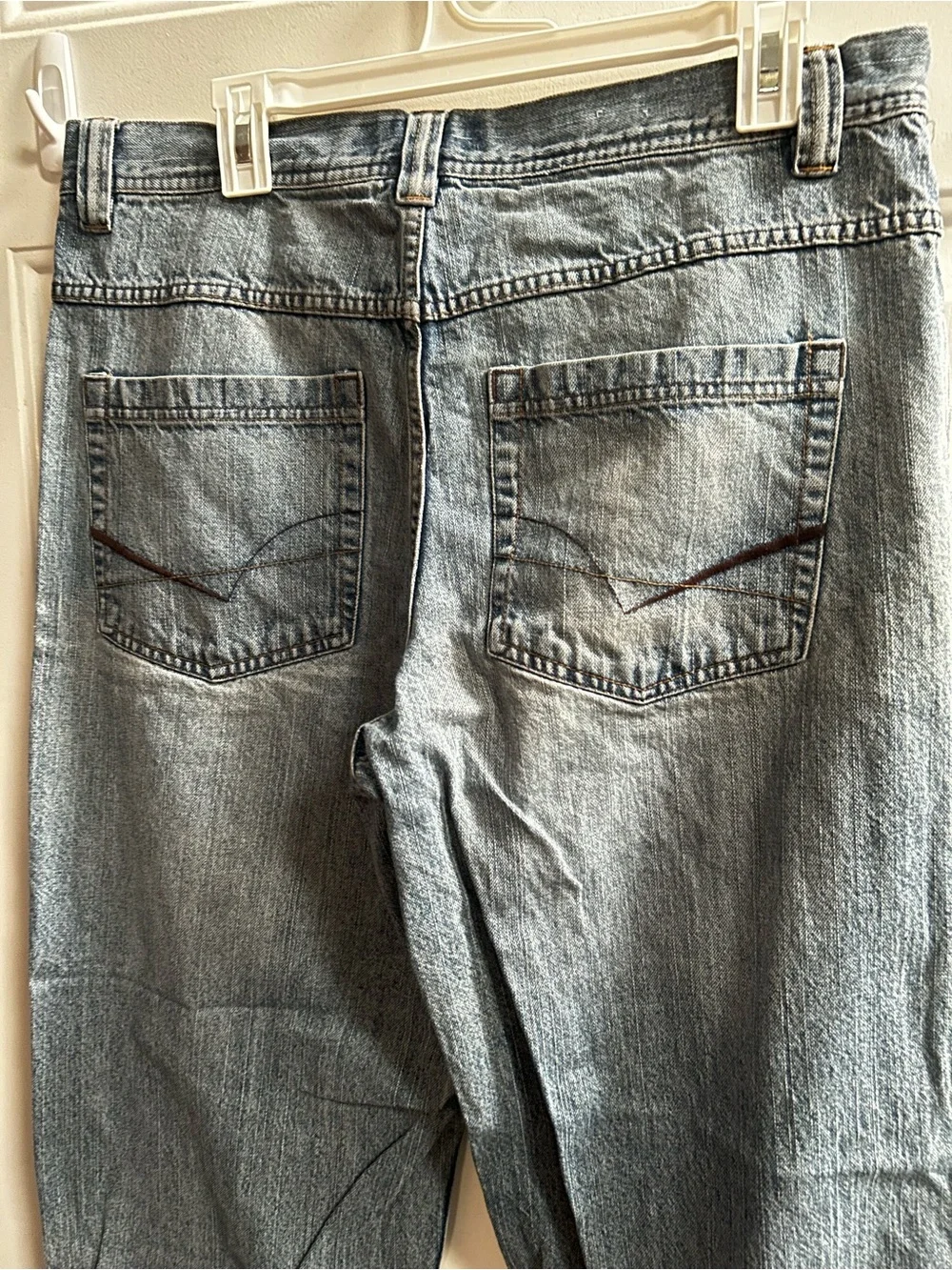 y2K anchor blue Men's Beyond Baggy Jeans in Light Blue Wash Sz 34 x 30